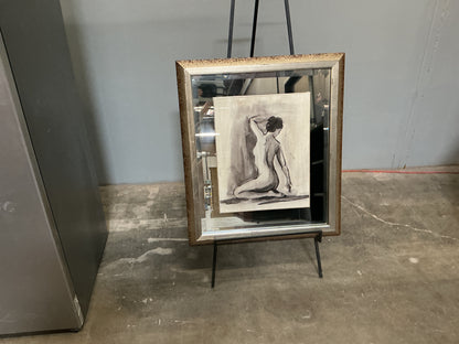 “Sumi-e Figure ” Custom Framed Print