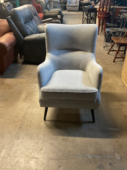 Light Gray Upholstered Accent Chair