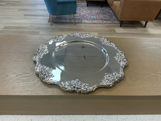 Godinger Baroque Silver Charger Plate