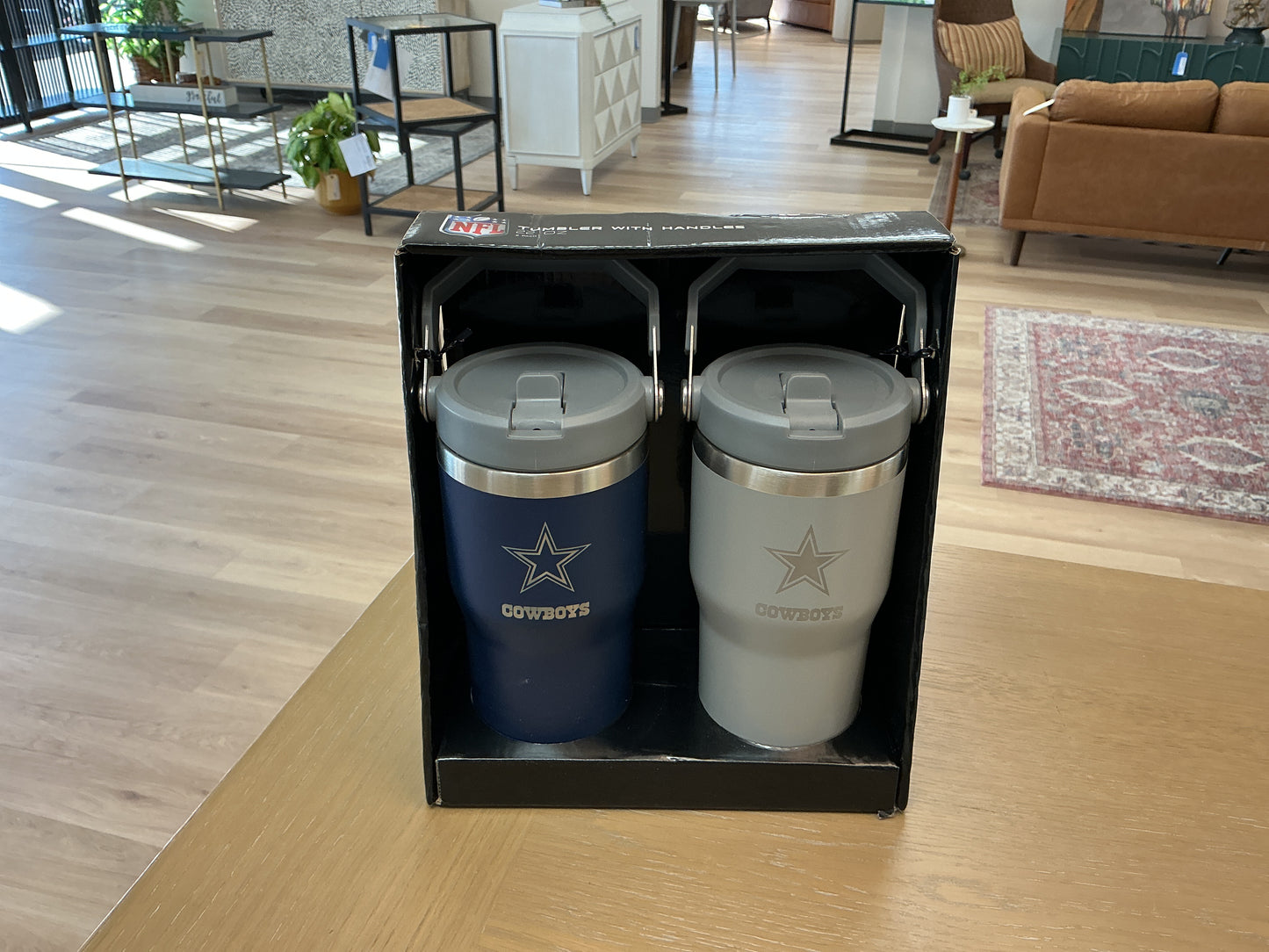 Set of Dallas Cowboy 22oz Stainless Steel Travel Tumblers