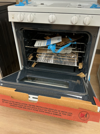 GE 30” Free-Standing Front Control Gas Range