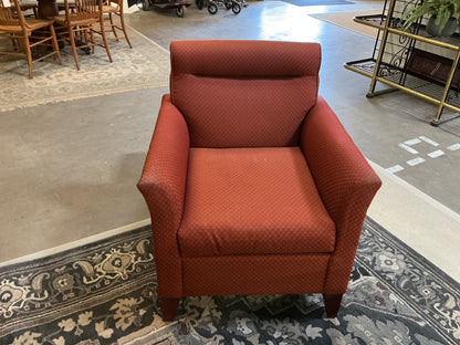 Upholstered Side Chair w/Ottoman