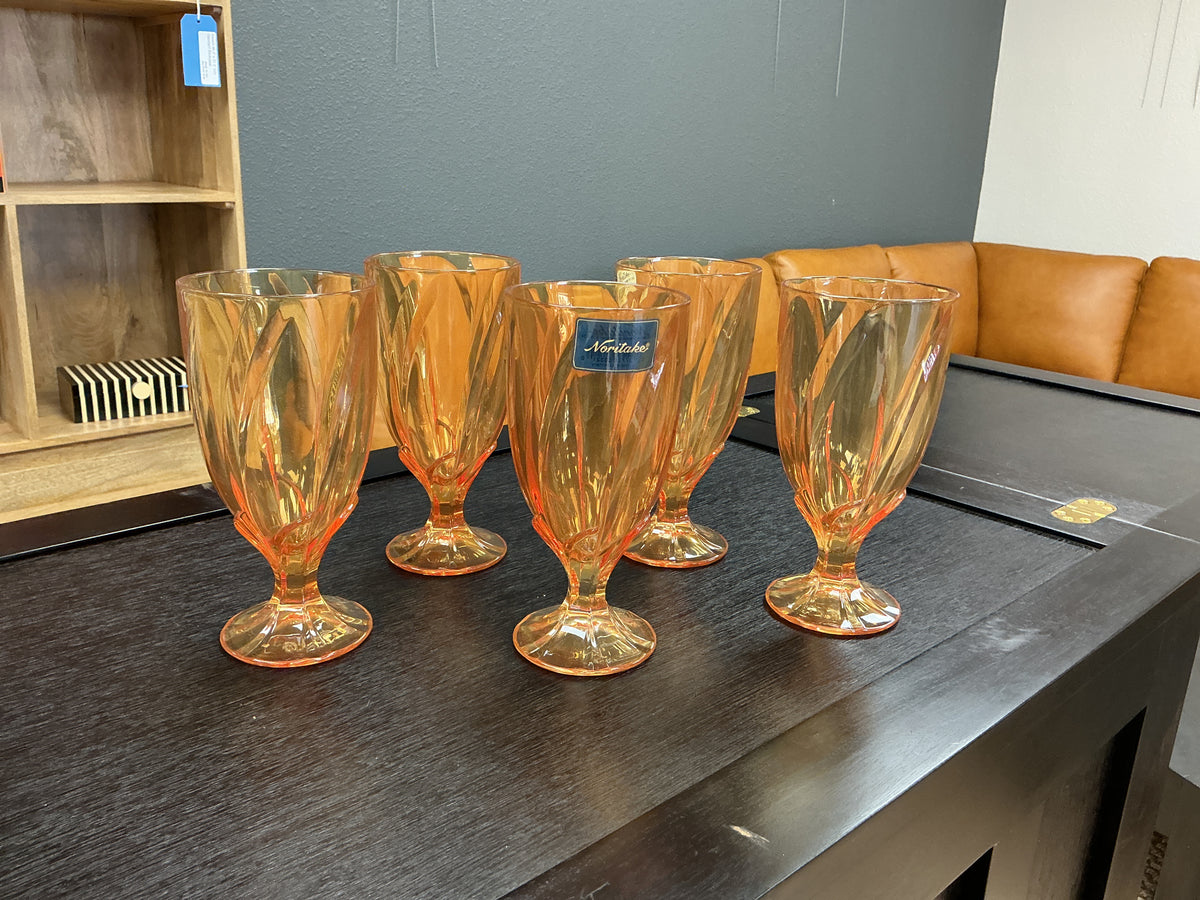 Noritake Breeze Iced Tea Goblets set of 5