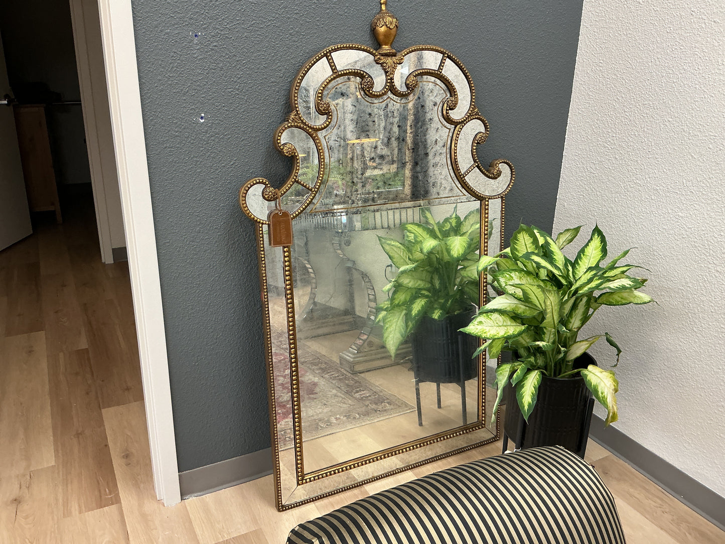 Beauvoir Antiqued Mirror by Lillian August