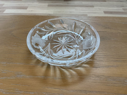 Clear Cut Glass Candy dish/bowl