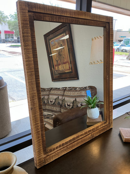 Woven Rattan Mirror