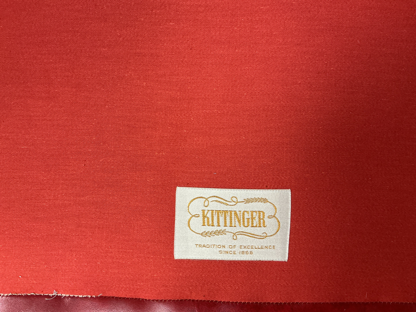 Authentic Kittinger Red Leather Wingback Chair