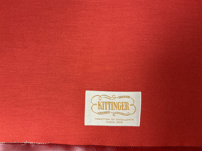Authentic Kittinger Red Leather Wingback Chair