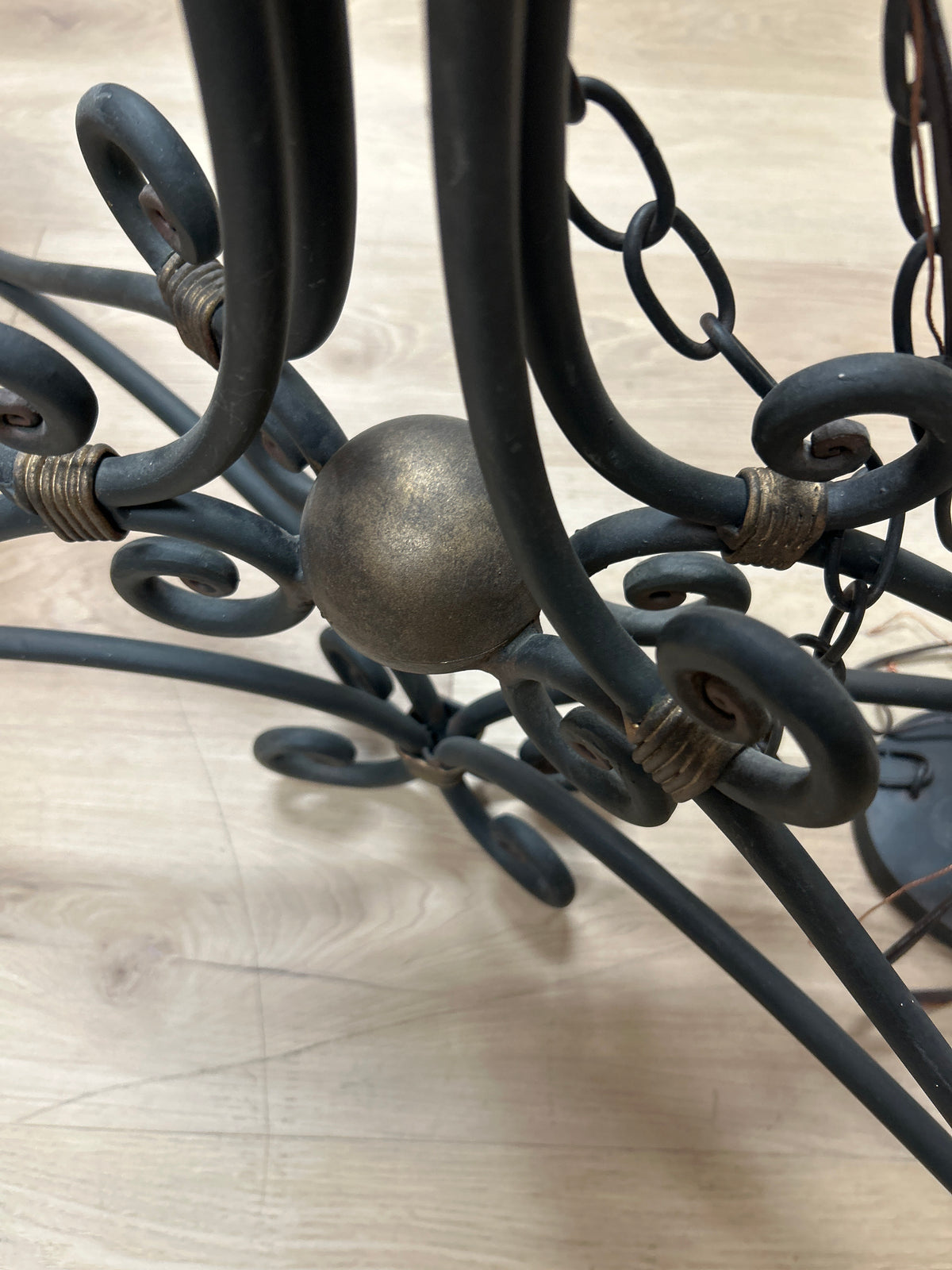 Curry & Company Iron Forged Chandelier