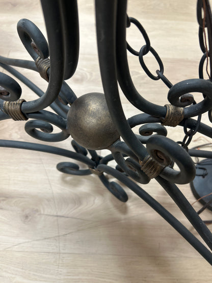 Curry & Company Iron Forged Chandelier