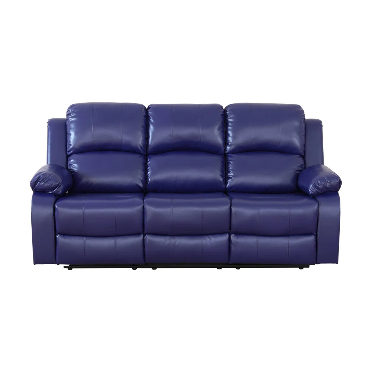 3 Piece Vegan Leather Manual Reclining Sofa