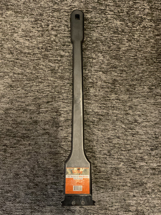 18” Barbecue Brush w/Scraper
