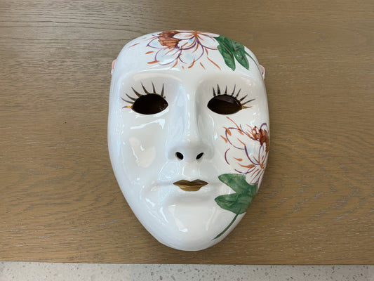 Venetian Floral Porcelain Mask