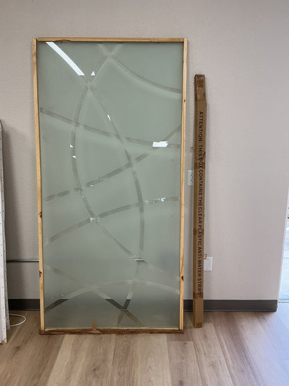 Frosted Glass Shower Door 41” W x 80” L / New-As Is