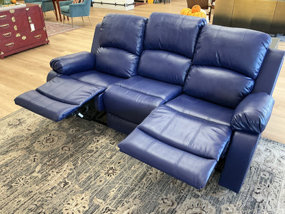 3 Piece Vegan Leather Manual Reclining Sofa