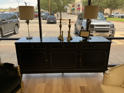 Lillian August Mahogany Wood Buffet with Locking Cabinet