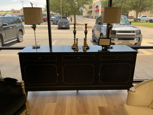 Lillian August Mahogany Wood Buffet with Locking Cabinet