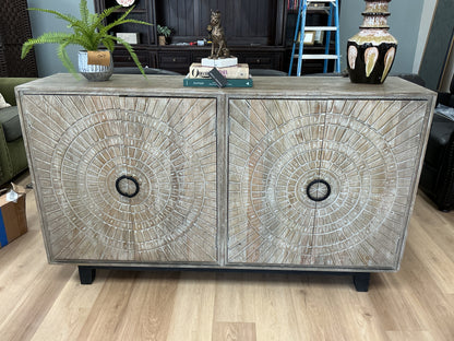 Vivienne 4 Door Cabinet Distressed Taupe