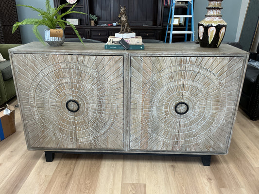 Vivienne 4 Door Cabinet Distressed Taupe