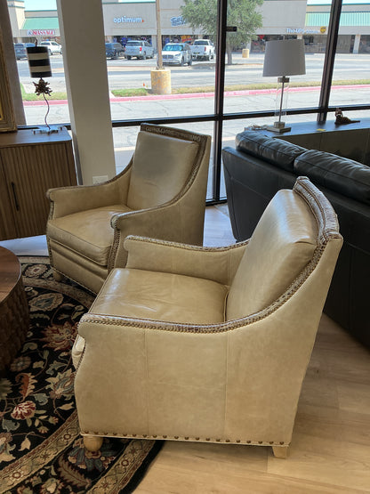Gator Embossed Leather Armchair