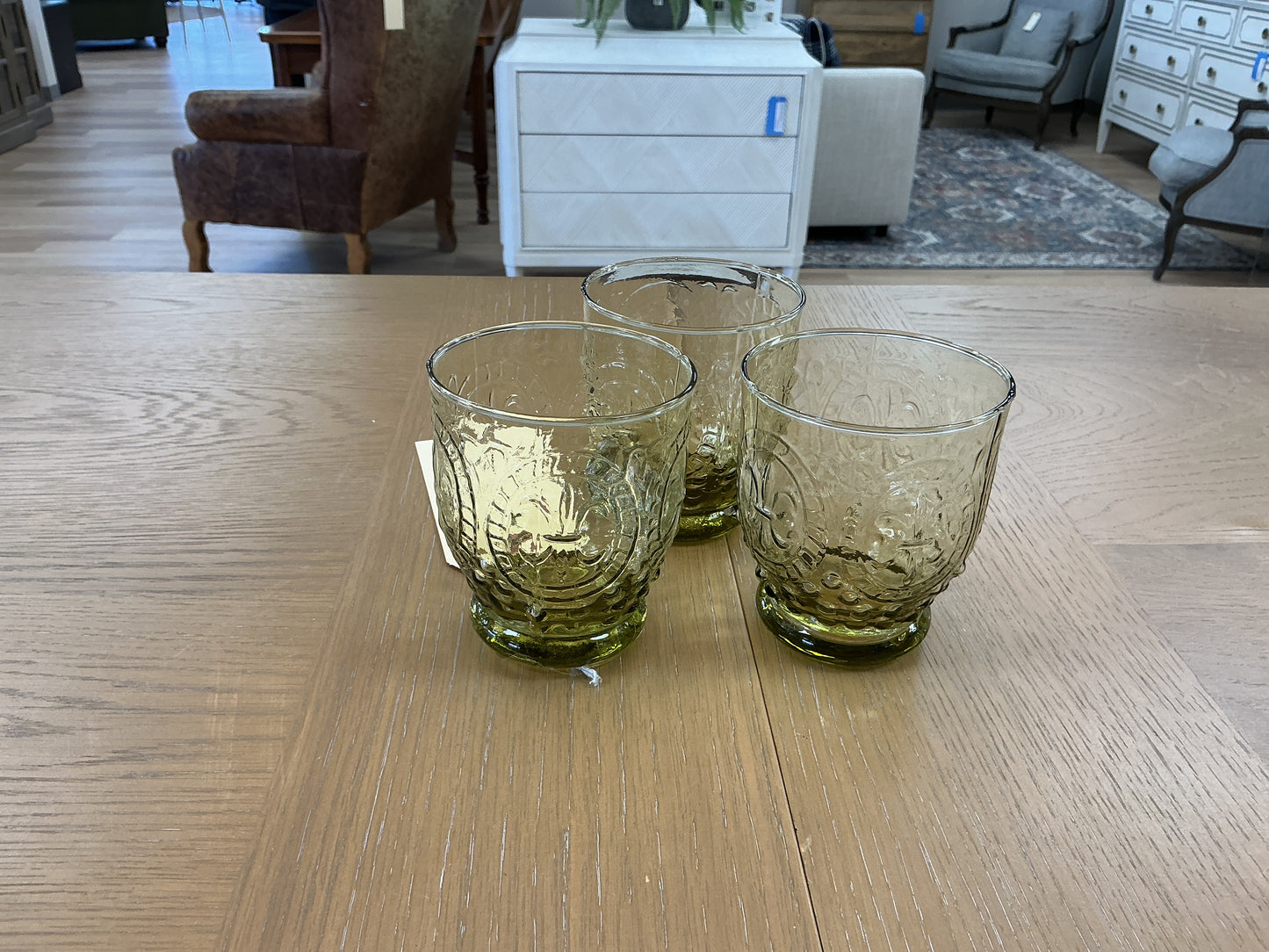 April Cornell Silvestri Green Juice Glasses (Set of 3)