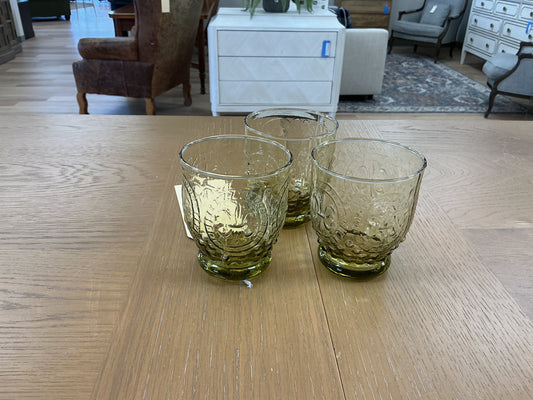 April Cornell Silvestri Green Juice Glasses (Set of 3)