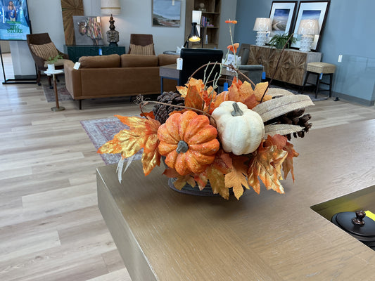 Fall Arrangement in Resin Vase