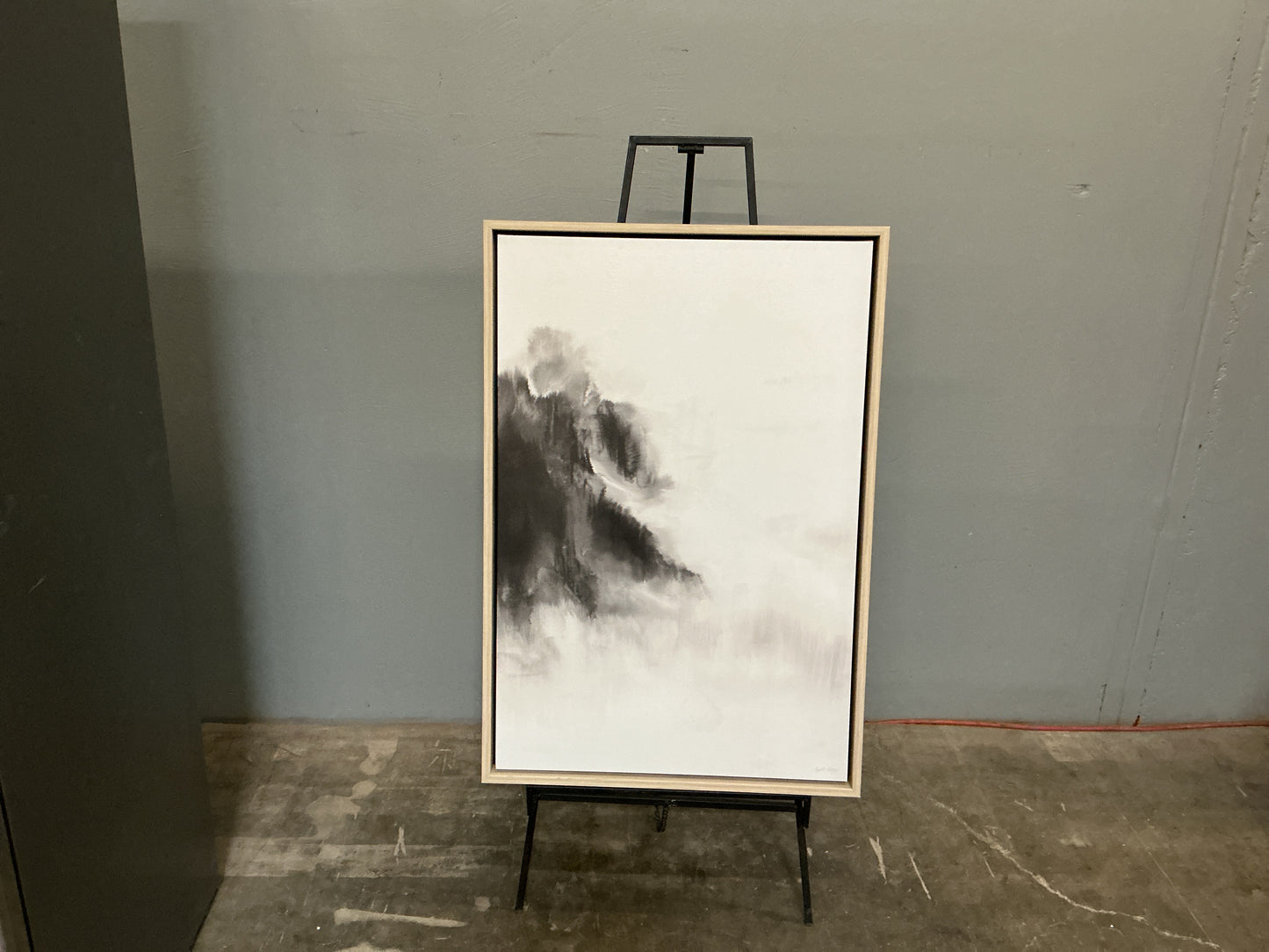 “Misty Air XII” Abstract Framed Print