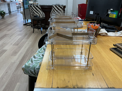 2-Tier Clear Acrylic Storage Organizer w/Pullout Drawer