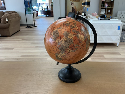 Antiqued Desktop World Globe