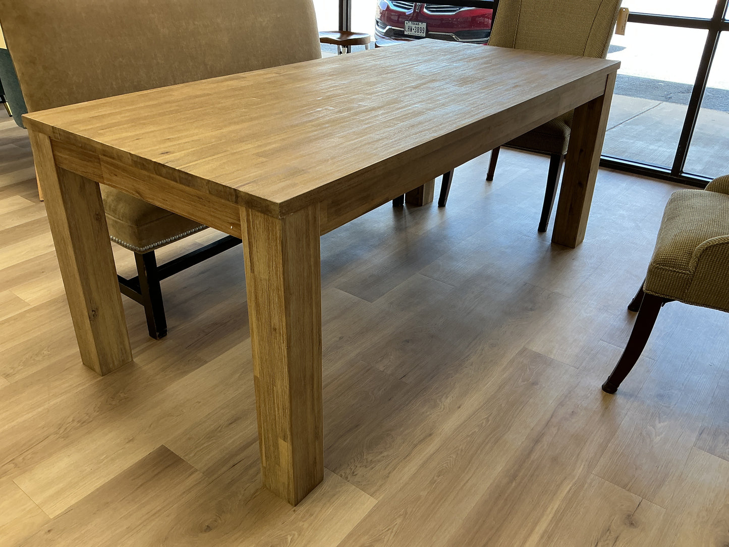 Bozrah 75” Acacia Solid Dining Table