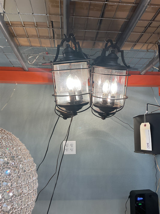Rustic Industrial Outdoor Pendant Light