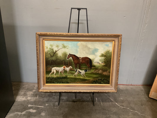 Ornate Gold Framed Oil Painting
