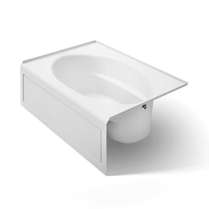Kohler Windward 60” White Acrylic Alcove Soaking Bathtub