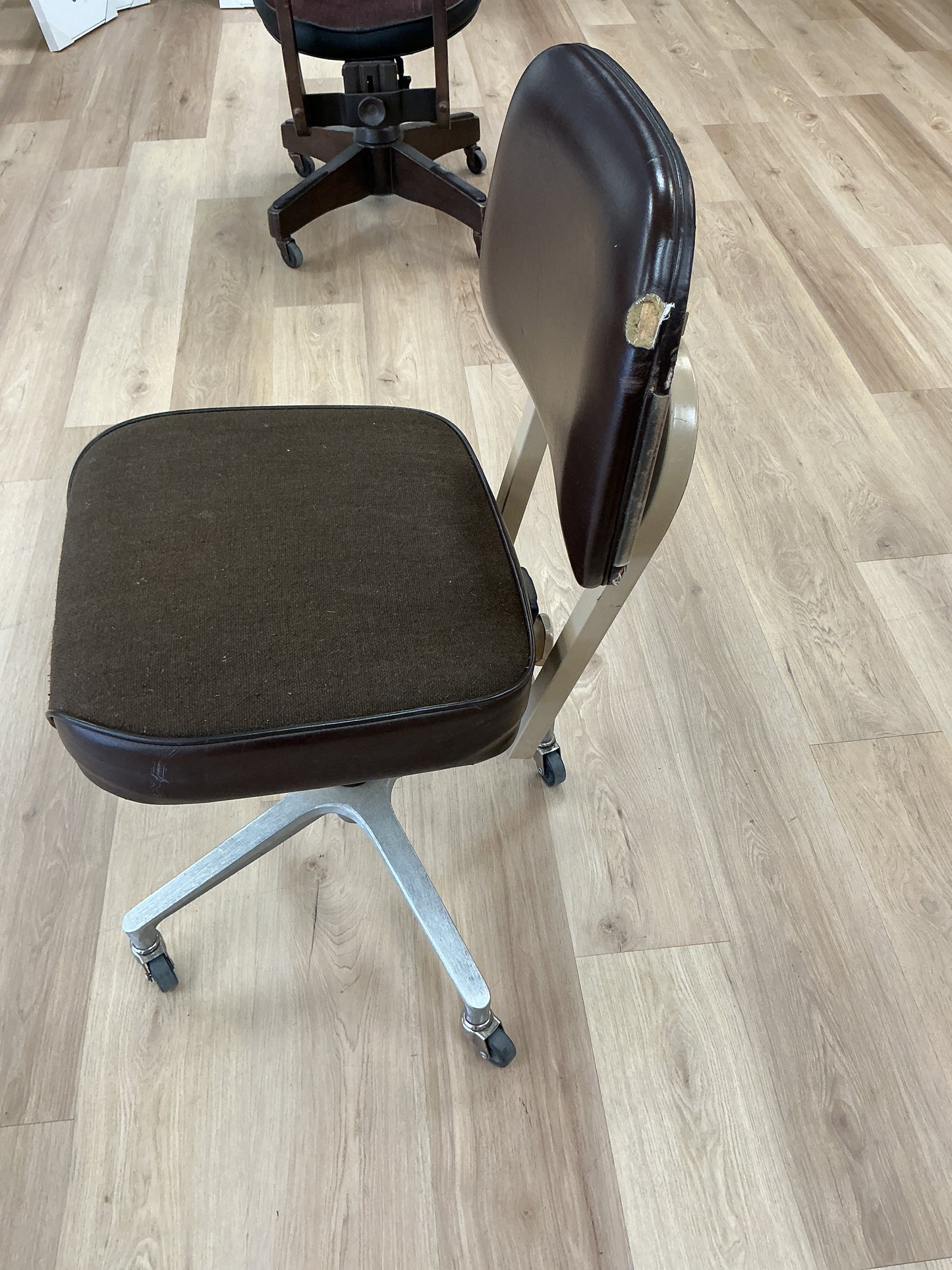 Vintage Tanker-Style Office Chair