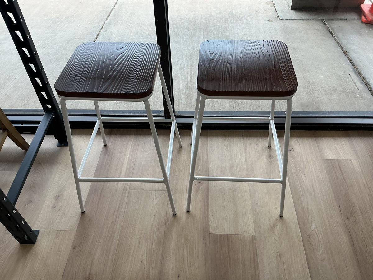 Wood & Metal Counter Stool (Set of 2)