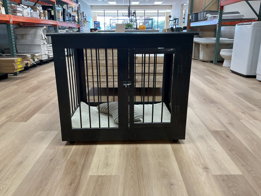 Wooden Dog Crate/End Table