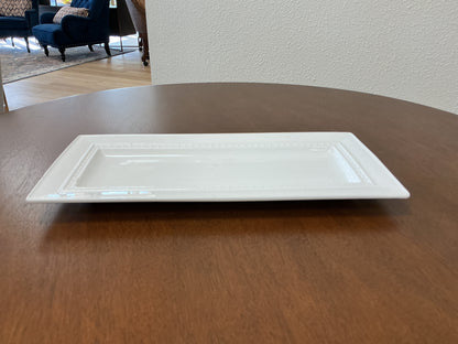 Pearl Dot Rectangular Bread Tray