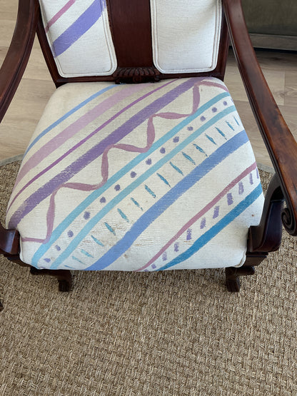 Victorian Style Upholstered Arm Chair