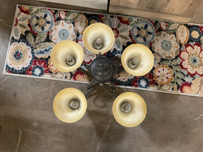 5-Light Pewter Traditional Chandelier