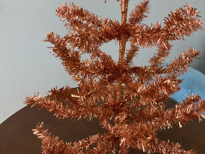 Orange Tinsel Holiday Tree