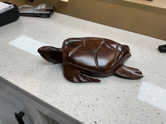 Hand Carved Ironwood Sea Turtle