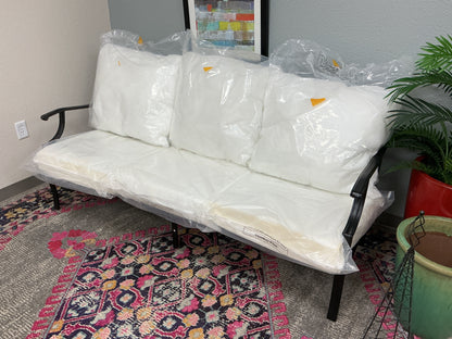 76” Wide Metal Outdoor Patio Sofa