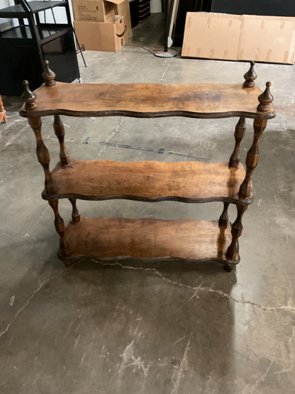 3-Tier Turned Spindle Shelf