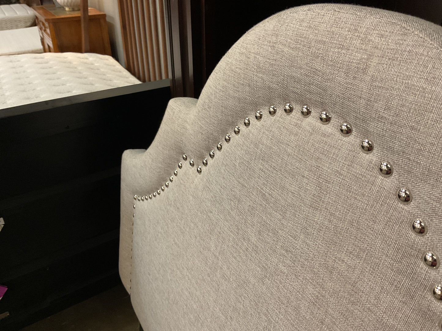 Linen Upholstered Twin Headboard