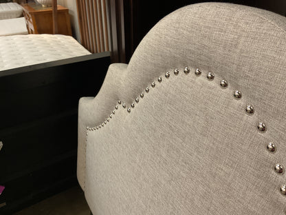 Linen Upholstered Twin Headboard