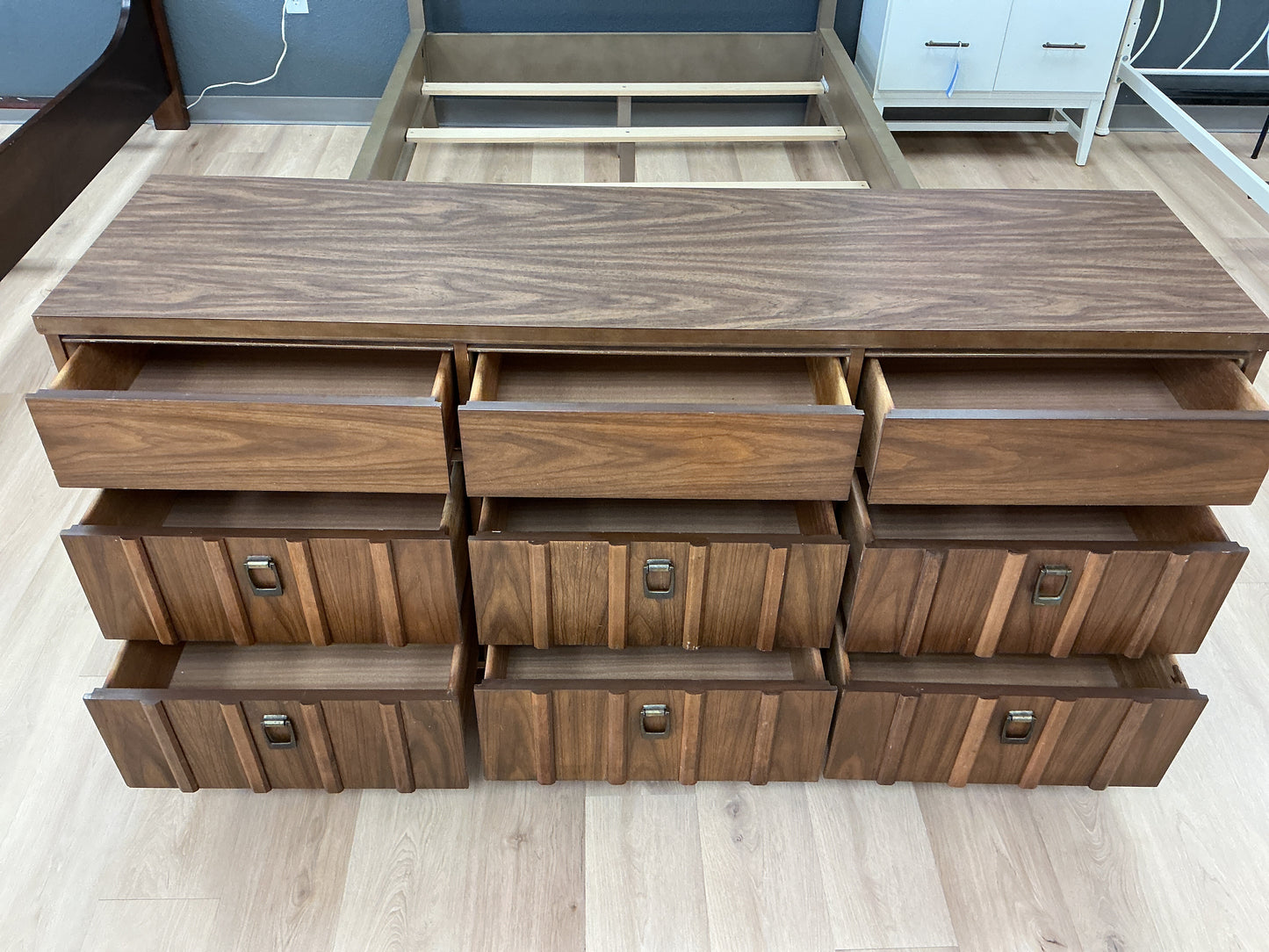 Mid-Century 9 Drawer Dresser