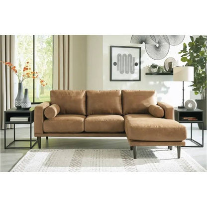 Arroyo 2 Pc Faux Chaise Sofa 82” W x 33.5” H x 57” D