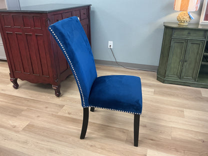 Steve Silver Camilla Blue Velvet Dining Chair Set of 4