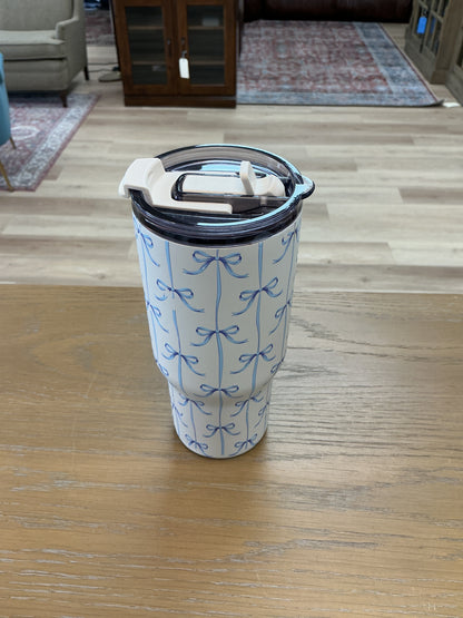 Hydrapeak 20 oz. Blue Bow Insulated Tumbler